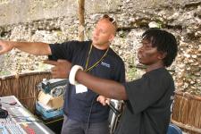 Pete and James - stage audio assistant